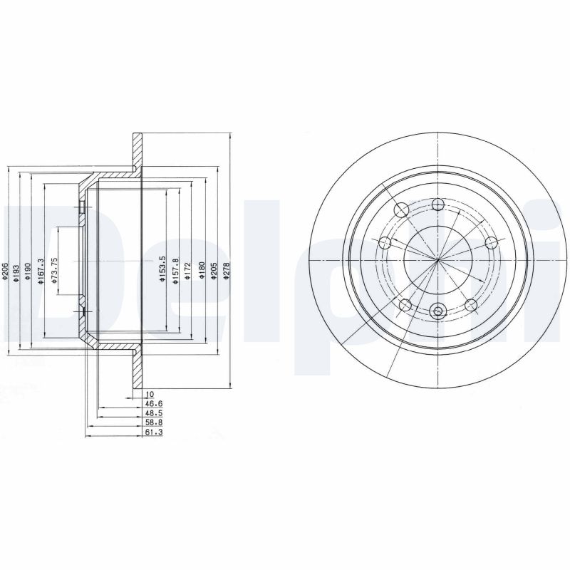 Disc frana BG2515 DELPHI