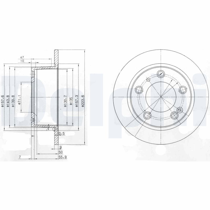 Disc frana BG2528 DELPHI