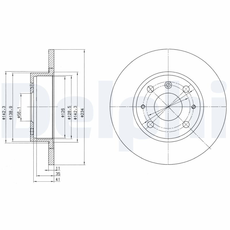 Disc frana BG2535 DELPHI