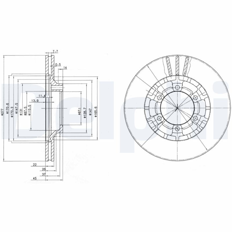 Disc frana BG2561 DELPHI