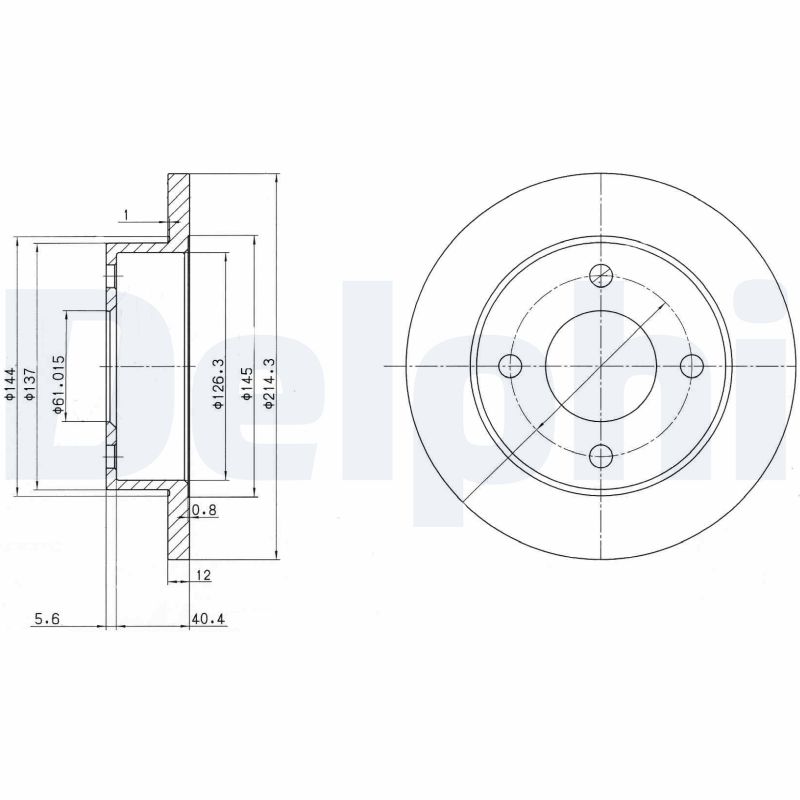 Disc frana BG2566 DELPHI