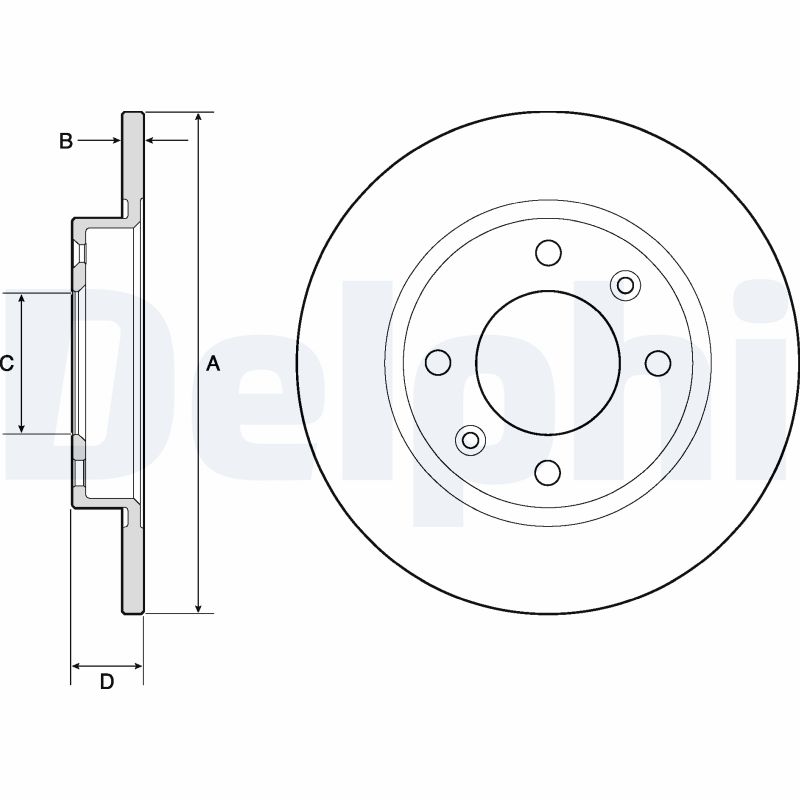 Disc frana BG2572 DELPHI