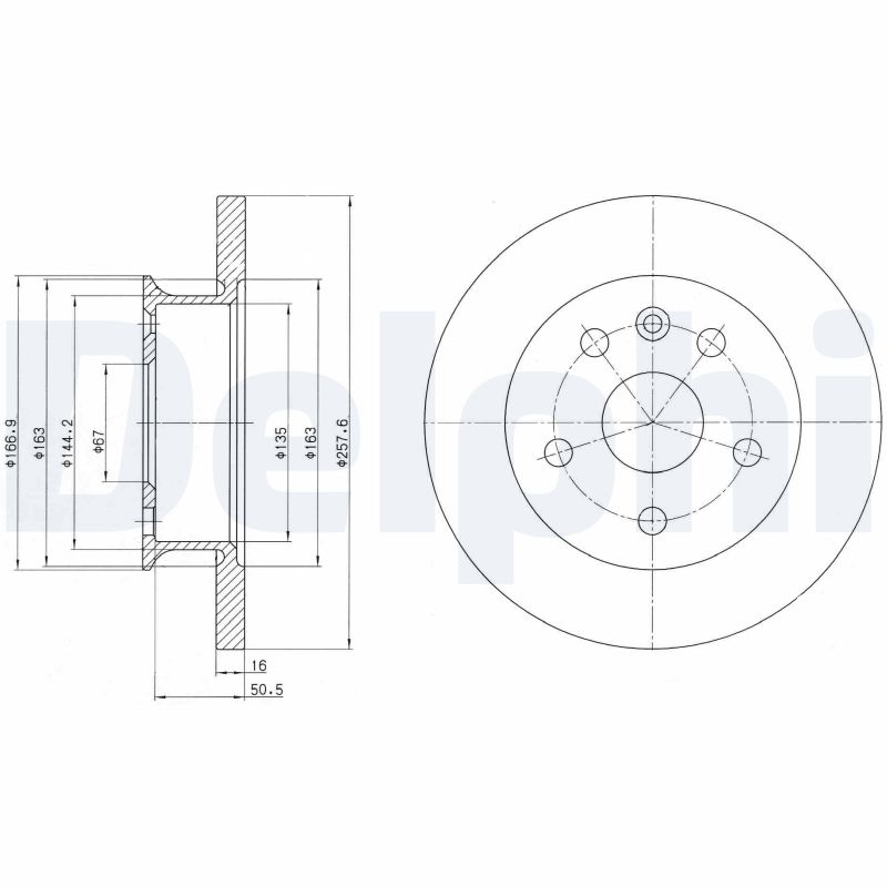 Disc frana BG2602 DELPHI