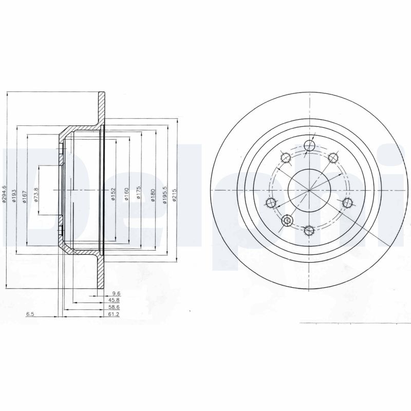 Disc frana BG2614 DELPHI