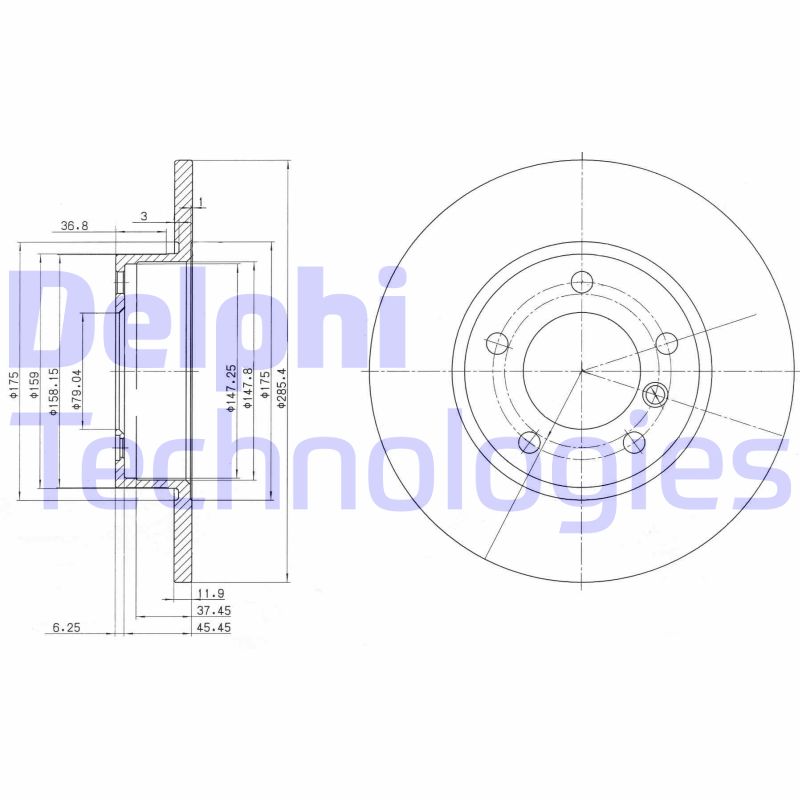 Disc frana BG2622 DELPHI