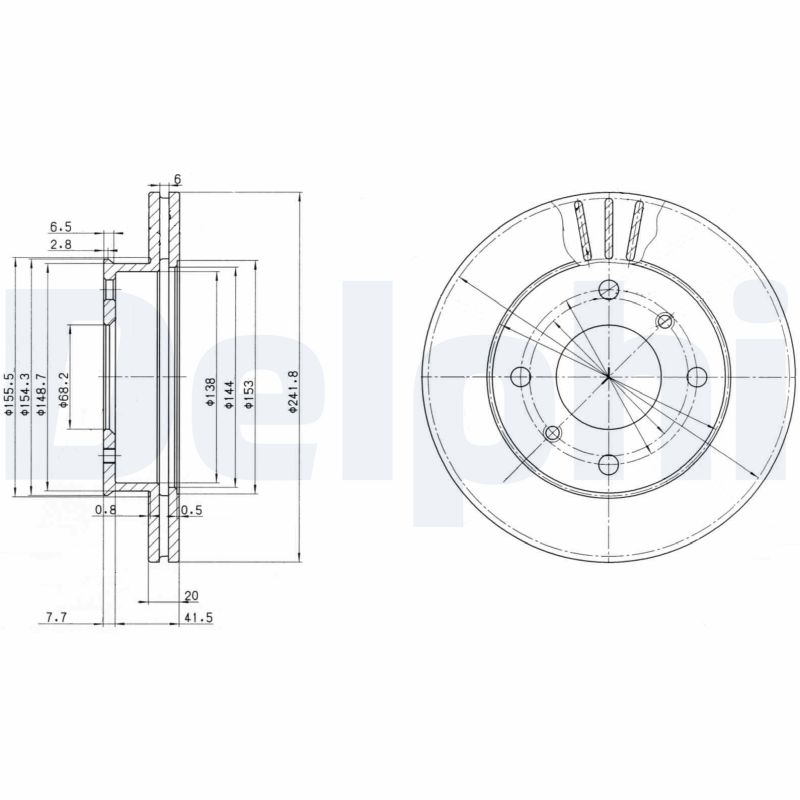 Disc frana BG2632 DELPHI