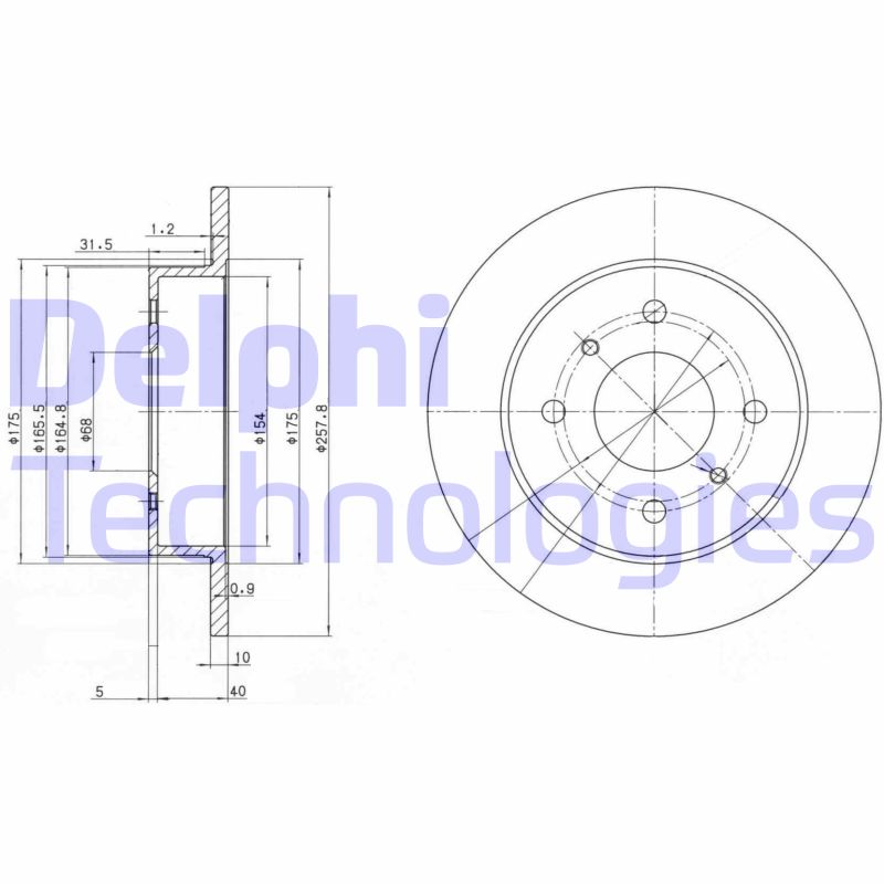 Disc frana BG2633 DELPHI