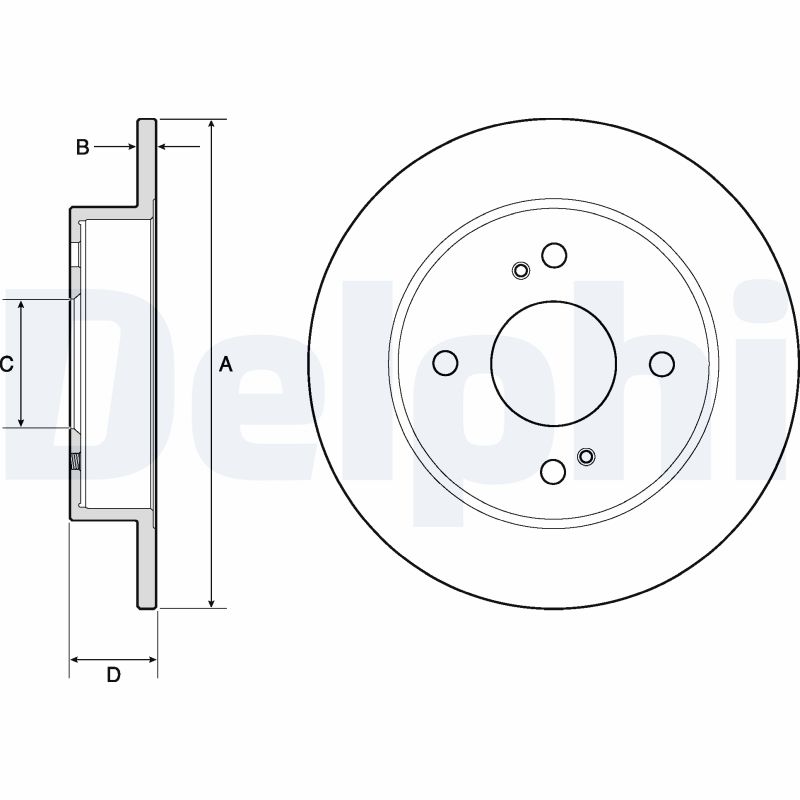 Disc frana BG2634 DELPHI