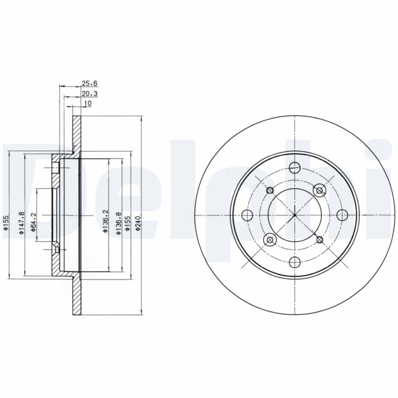 Disc frana BG2646 DELPHI