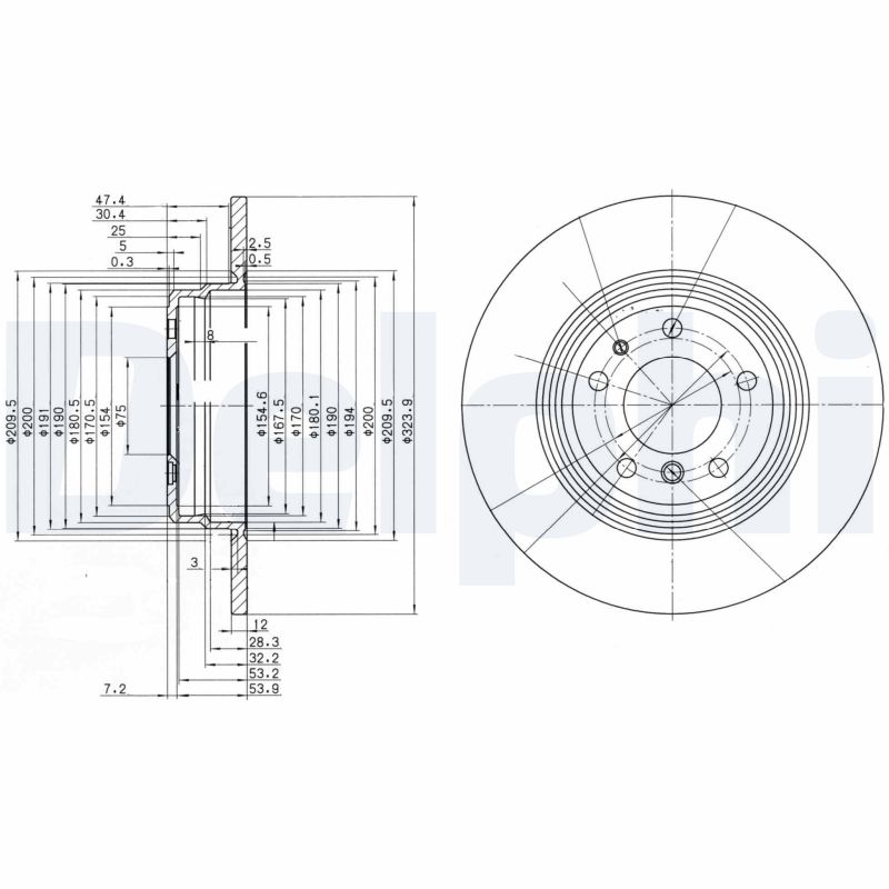 Disc frana BG2671 DELPHI