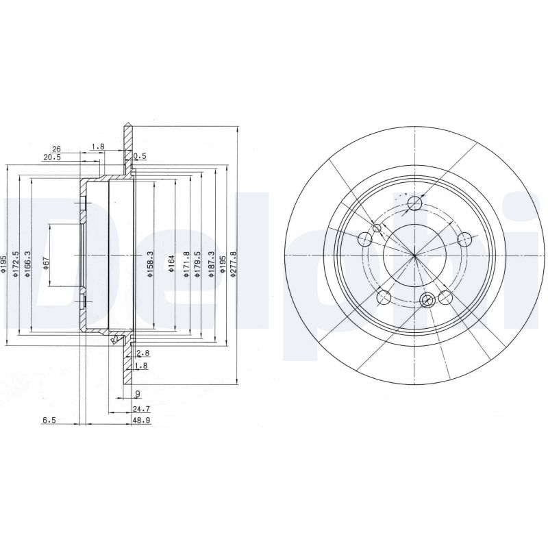 Disc frana BG2676 DELPHI