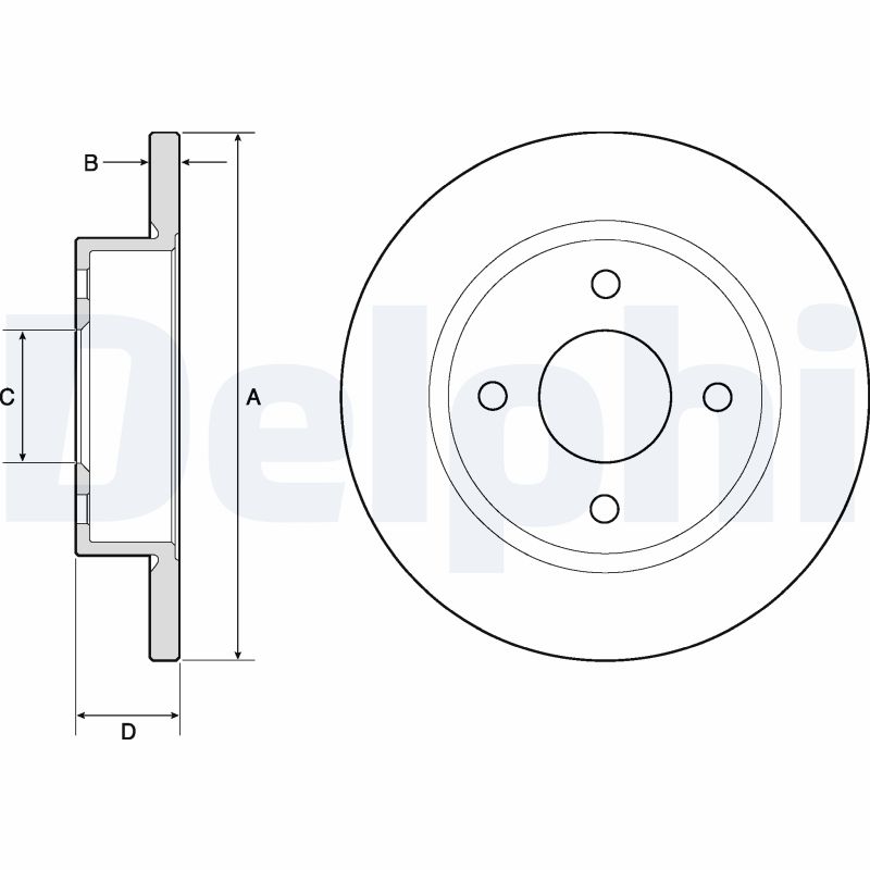 Disc frana BG2683 DELPHI