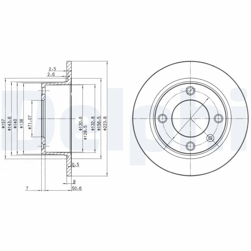 Disc frana BG2691 DELPHI