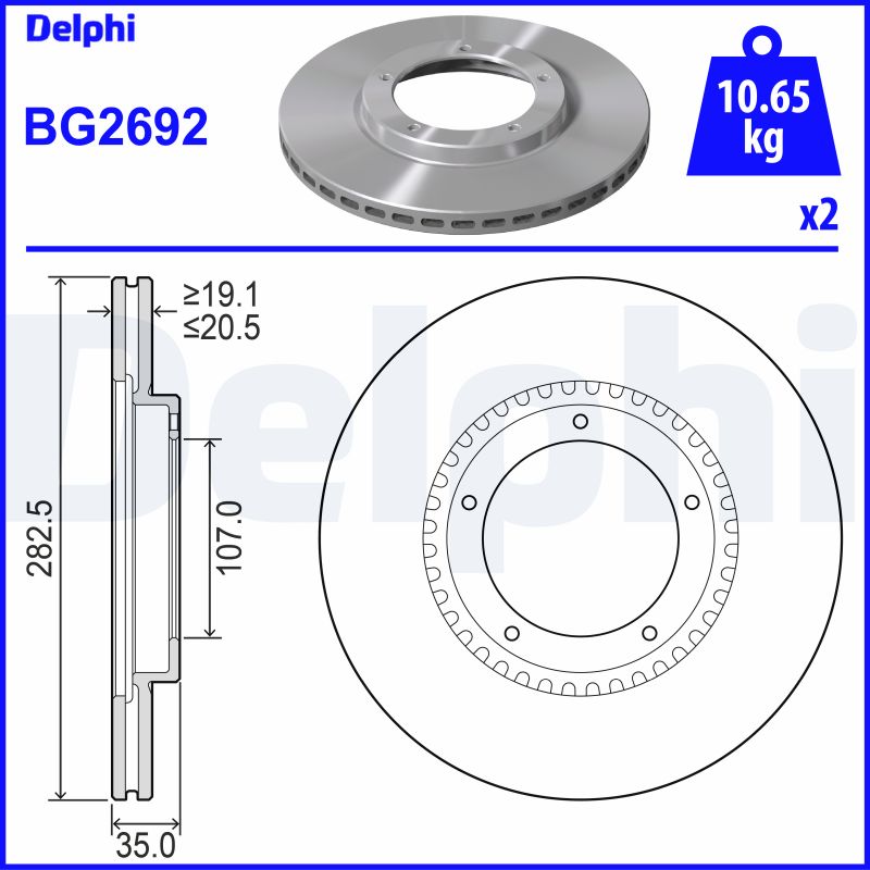 Disc frana BG2692 DELPHI