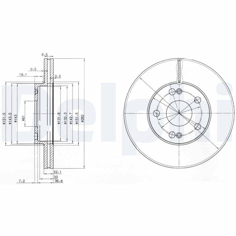 Disc frana BG2695 DELPHI