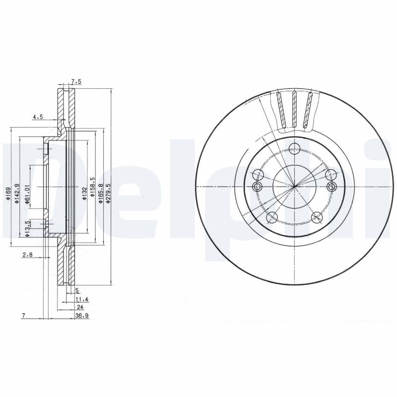 Disc frana BG2697 DELPHI