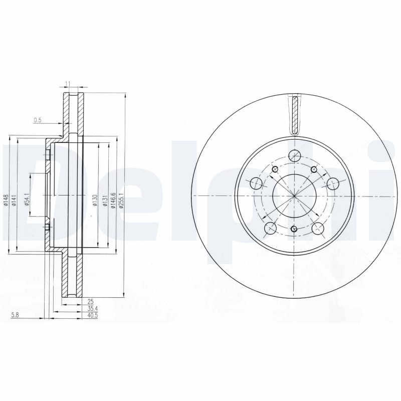 Disc frana BG2711 DELPHI