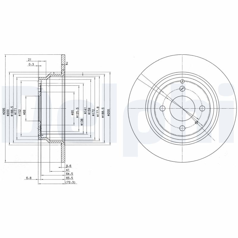 Disc frana BG2721 DELPHI