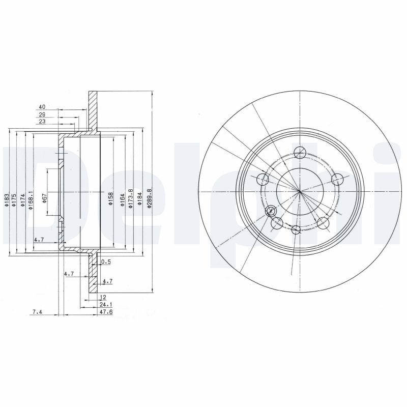 Disc frana BG2738 DELPHI