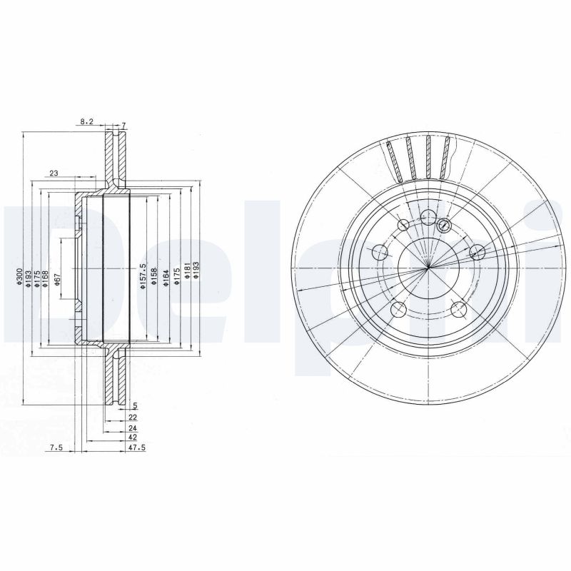 Disc frana BG2740 DELPHI