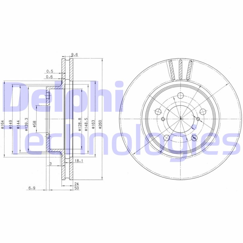 Disc frana BG2767 DELPHI