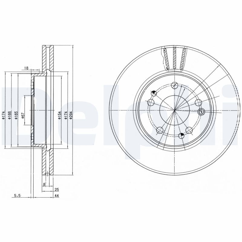 Disc frana BG2772 DELPHI
