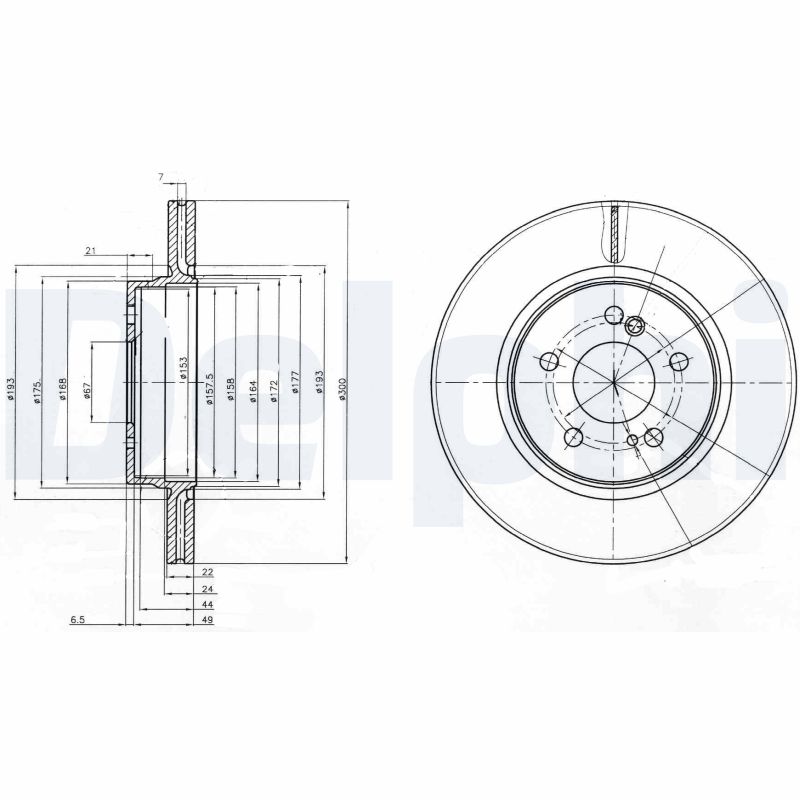Disc frana BG2776 DELPHI