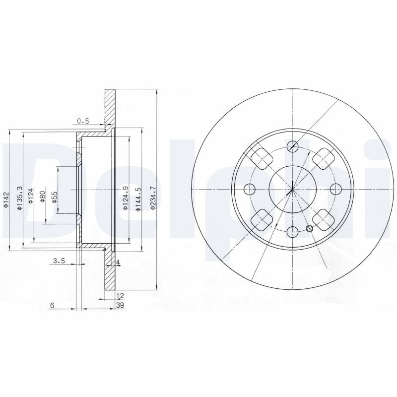 Disc frana BG2778 DELPHI