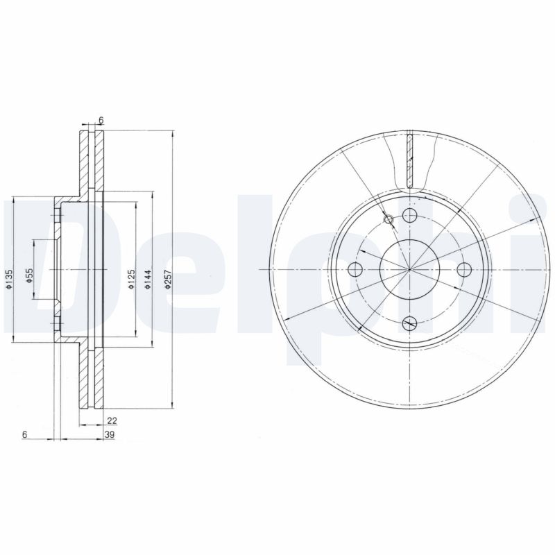 Disc frana BG2804 DELPHI