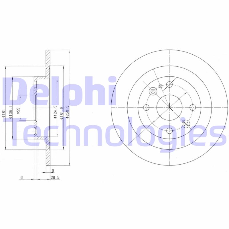 Disc frana BG2805 DELPHI