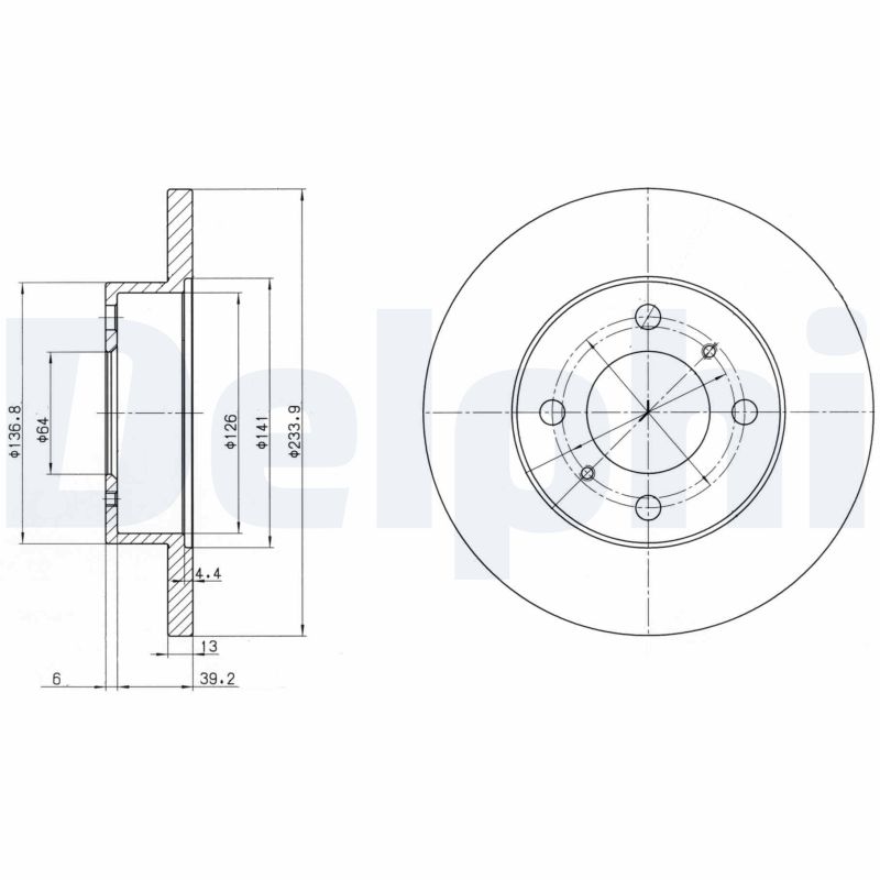 Disc frana BG2809 DELPHI