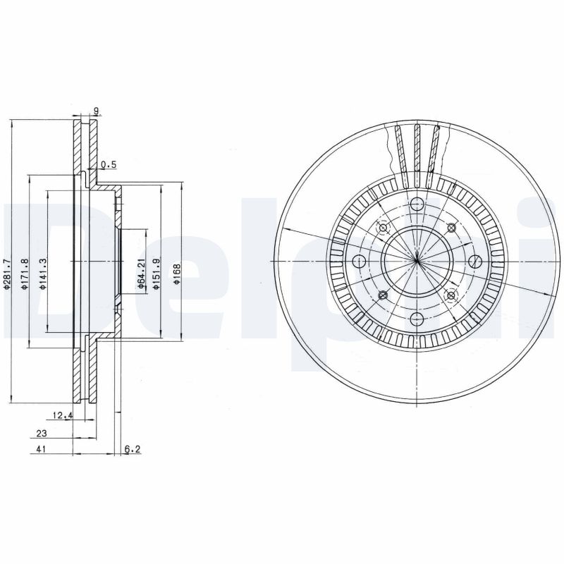 Disc frana BG2815 DELPHI