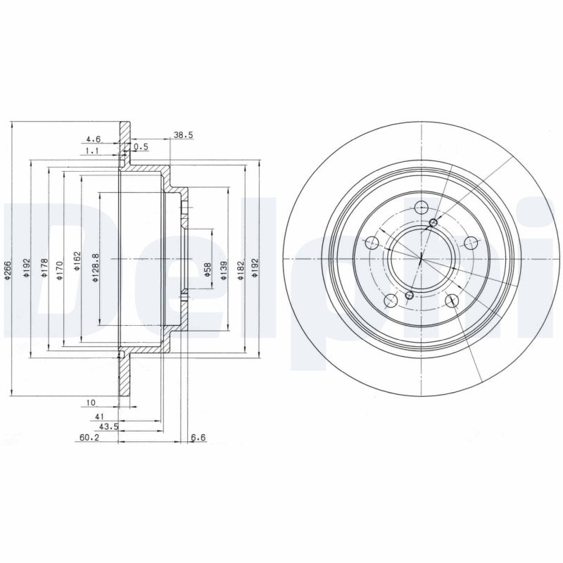 Disc frana BG2826C DELPHI