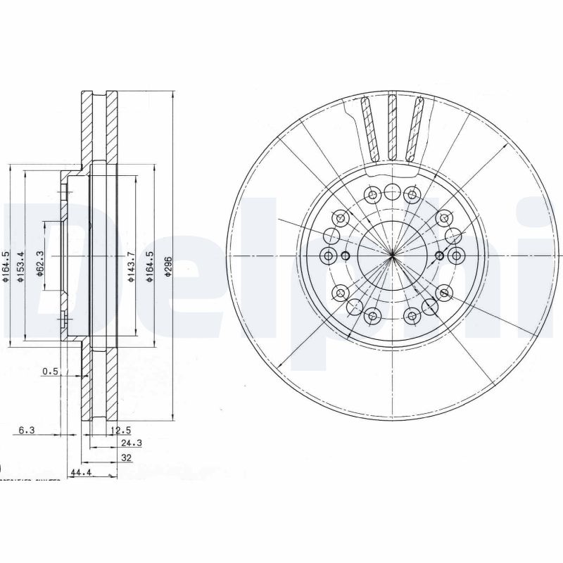Disc frana BG2829 DELPHI