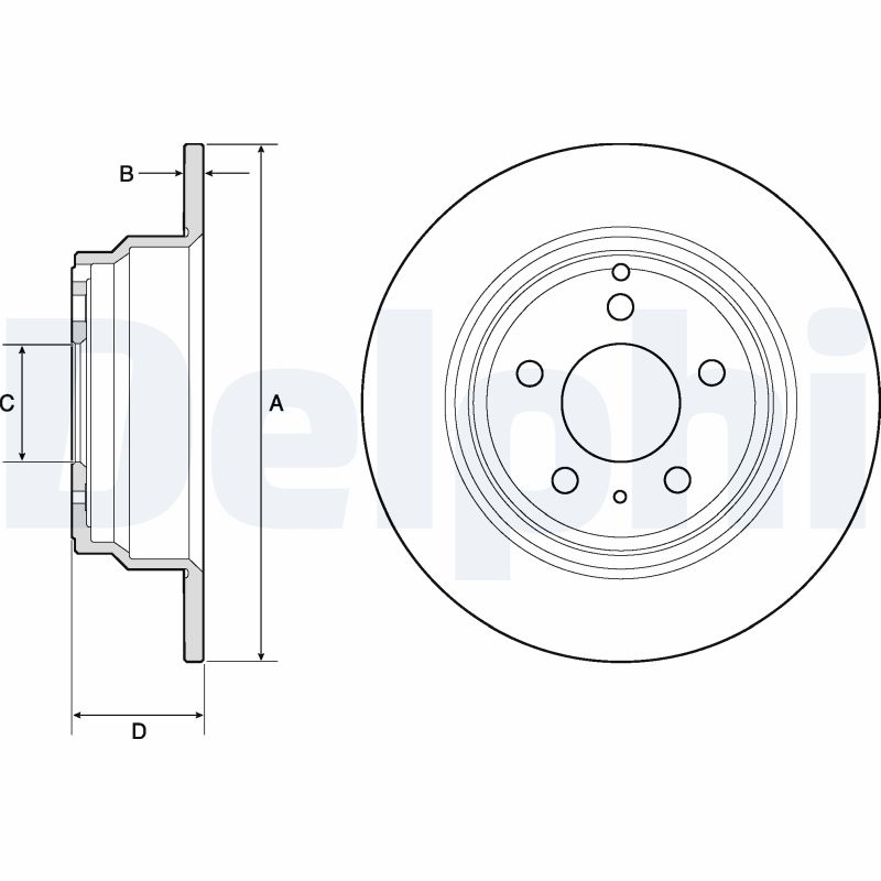 Disc frana BG2842 DELPHI