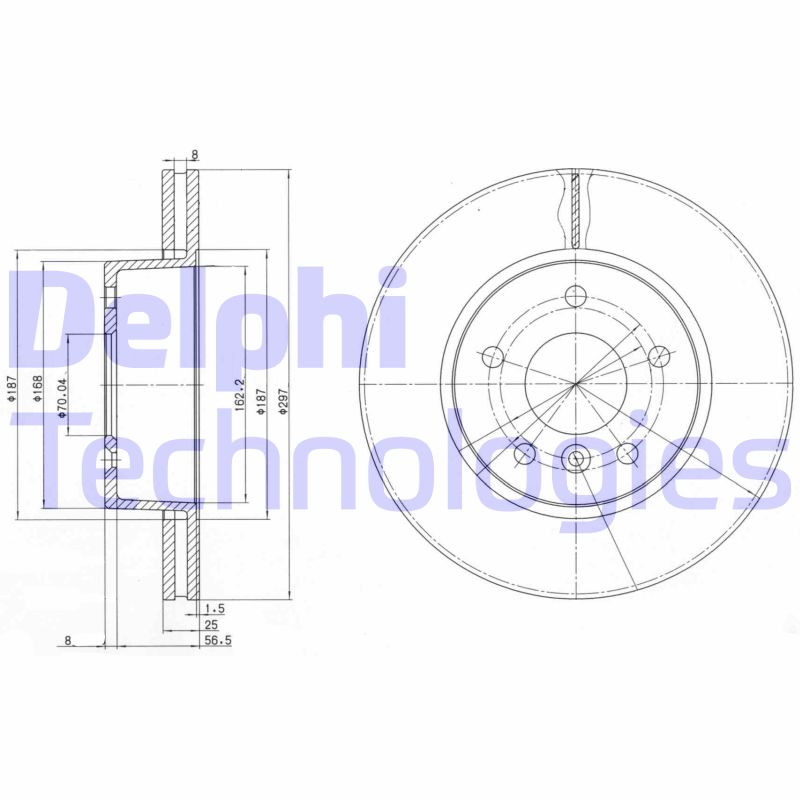 Disc frana BG2860 DELPHI