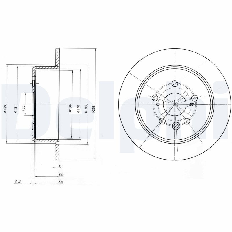Disc frana BG2884 DELPHI
