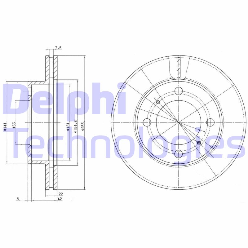 Disc frana BG2891 DELPHI