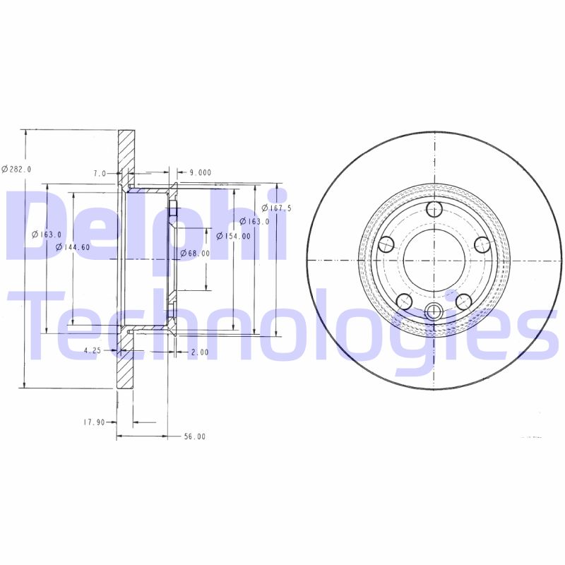 Disc frana BG2898 DELPHI