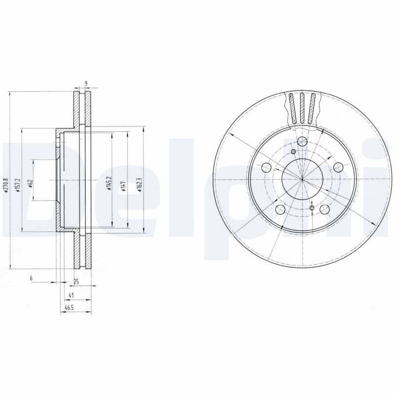Disc frana BG2906 DELPHI