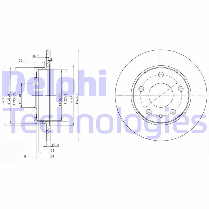 Disc frana BG2914 DELPHI