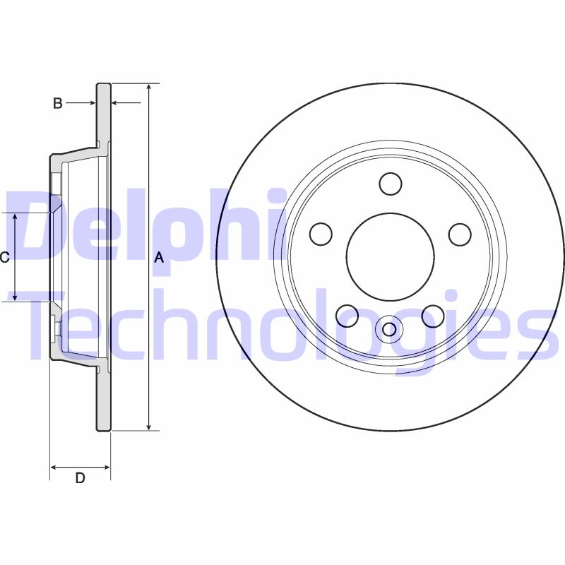 Disc frana BG3026 DELPHI