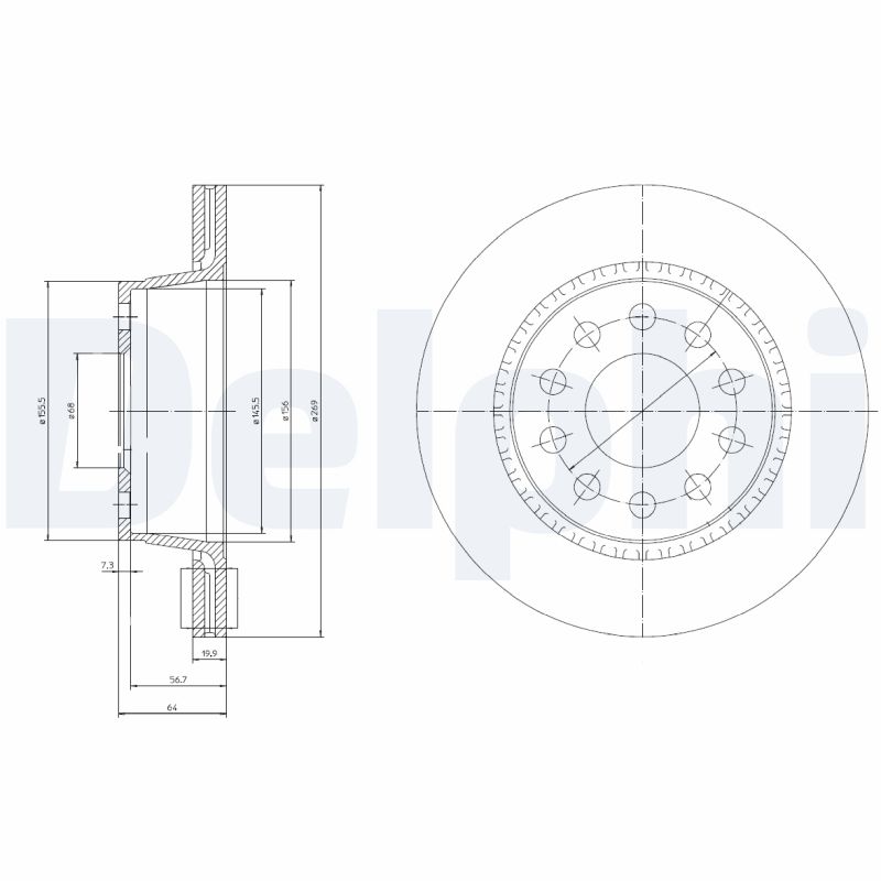 Disc frana BG3031 DELPHI