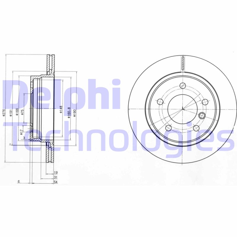 Disc frana BG3041C DELPHI