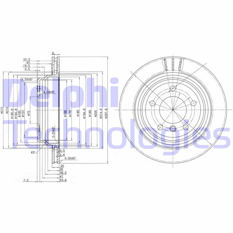 Disc frana BG3042 DELPHI