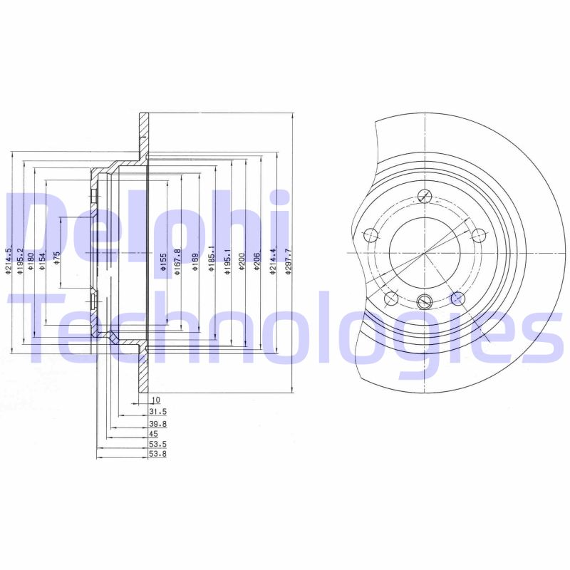 Disc frana BG3044 DELPHI