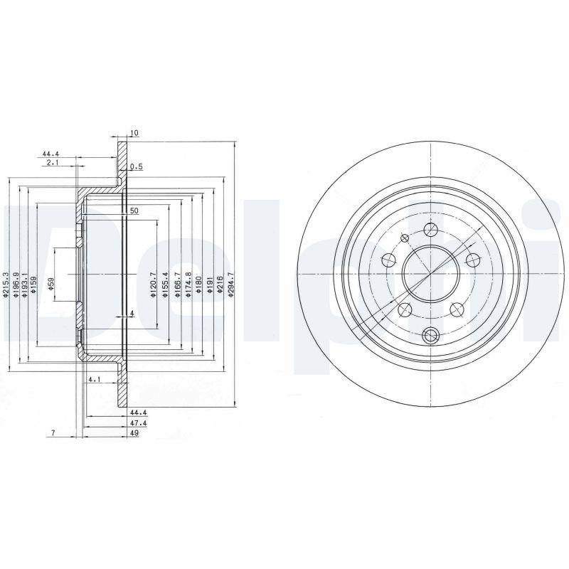 Disc frana BG3049 DELPHI