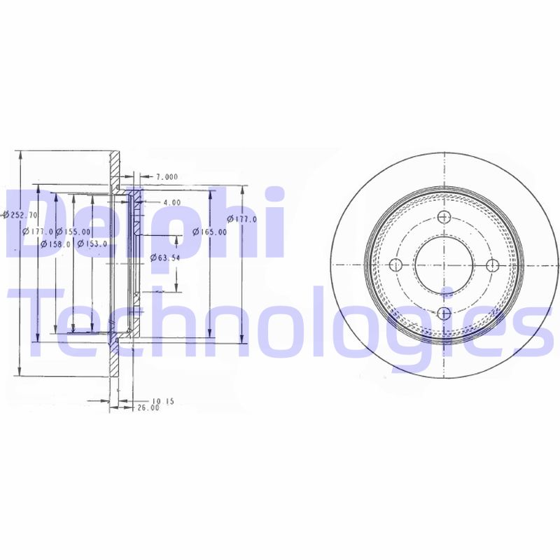 Disc frana BG3054C DELPHI