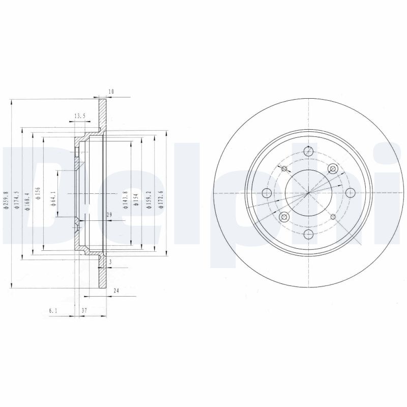 Disc frana BG3062 DELPHI