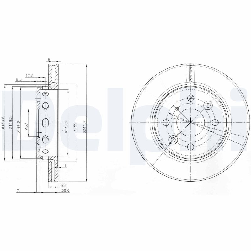 Disc frana BG3074 DELPHI